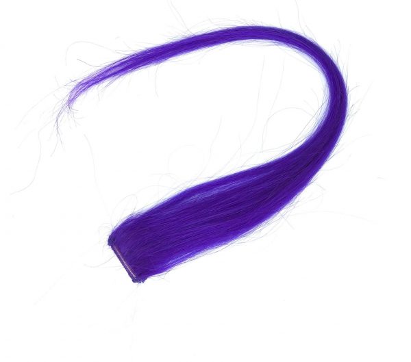 Purple Highlights Human Hair Clip-in extensions single streak