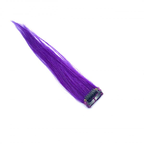 Purple Highlights Human Hair Clip-in extensions