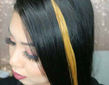 Yellow Highlights Clip-in Human Hair Extensions | KC&C - Keep Calm & Clip  Em In